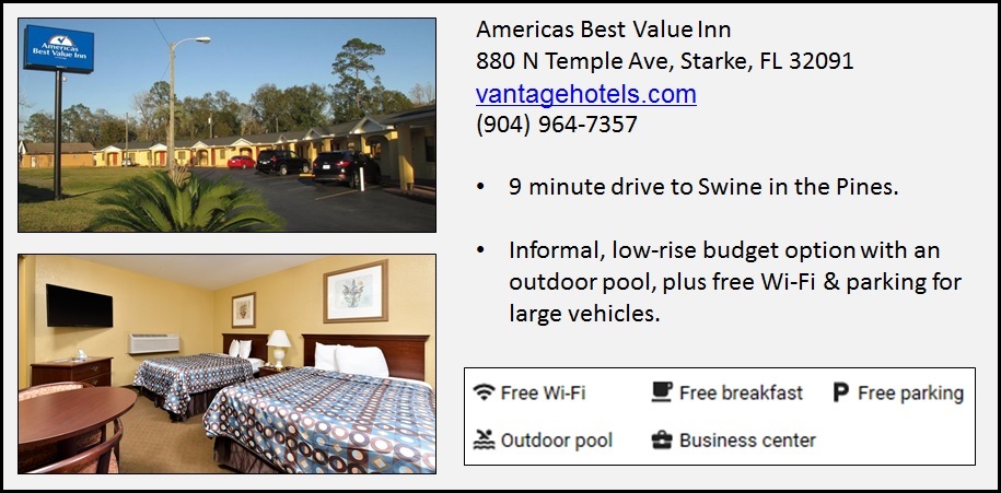 Americas Best Value Inn - 880 North Temple Avenue - Starke Florida