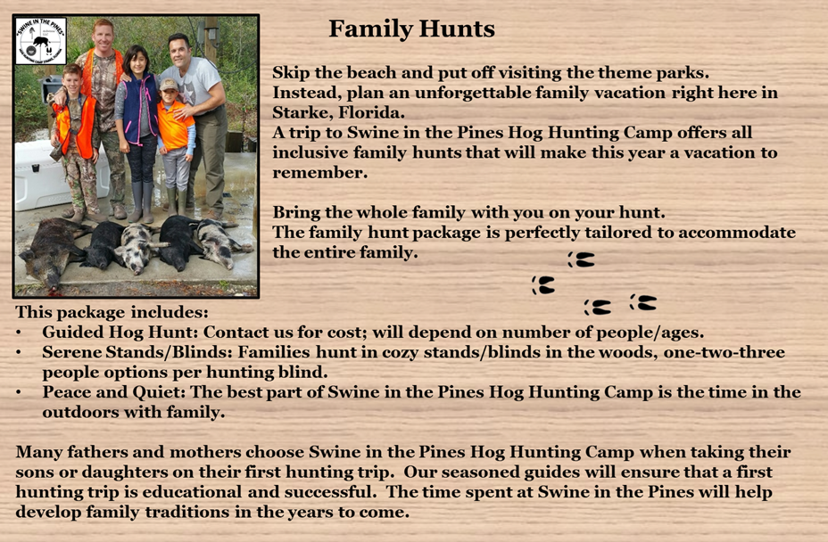 Family Hunts at Swine In The Pines