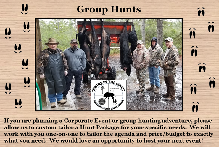Group Hunts at Swine In The Pines