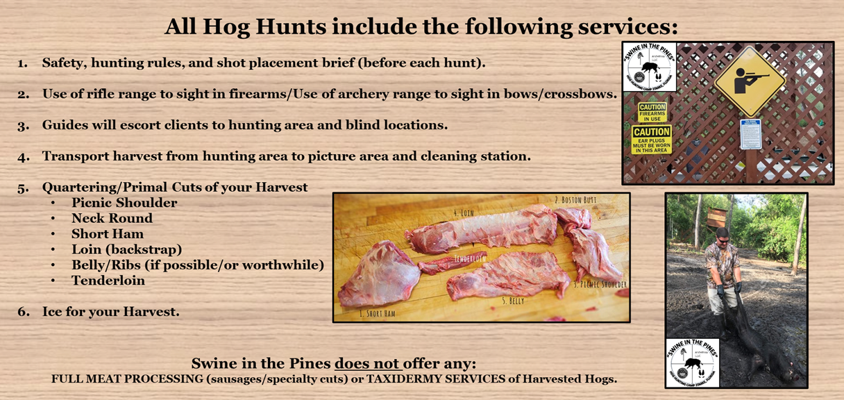 Services at Swine In The Pines