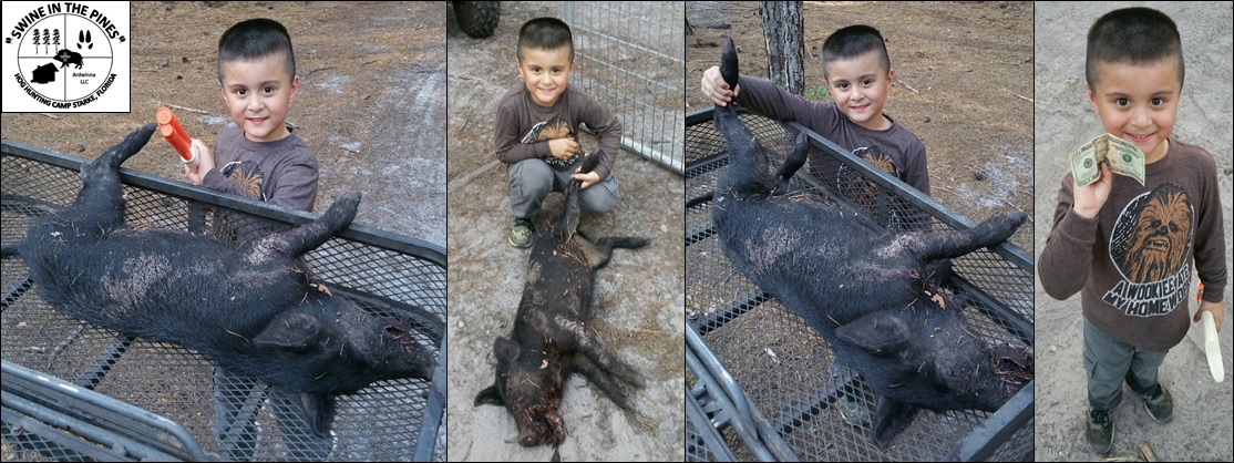 Cardin Richards - Swine In The Pines newest Guide after his first Guided Hog Hunt