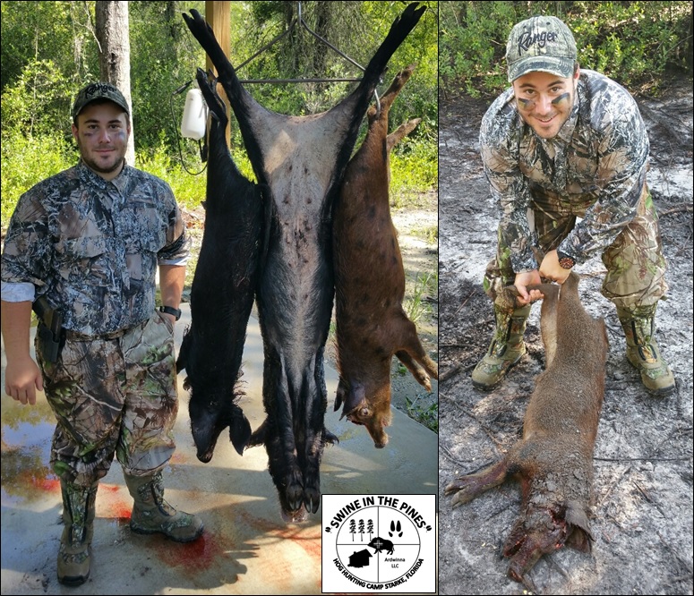 Bryant after their Guided Wild Hog Hunt in Northeast Florida at Swine In The Pines