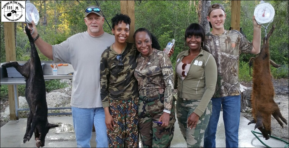 Thank's to Allen and Justin Cotton for introducing the girls (Marissa,Jade,Riley) to Hog Hunting at Swine In The Pines