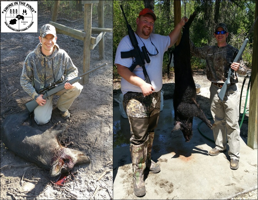 Daniel Brinkman and Michael Maushart Hunting Hogs in Florida at Swine In The Pines Hog Hunting Camp
