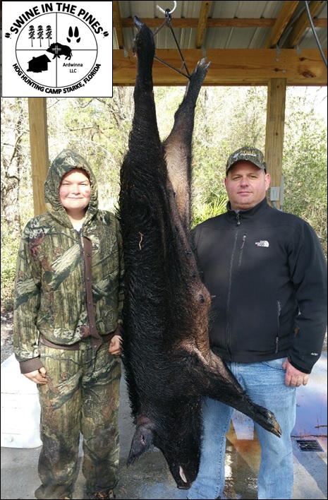 Tanner Everett got his first Monster Hog kill in Northeast Florida at Swine In The Pines