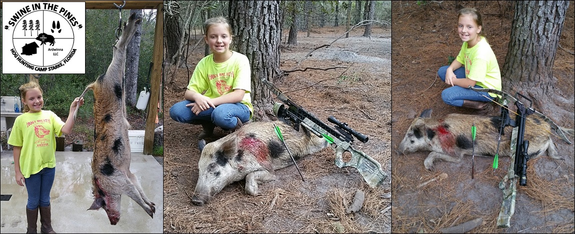 Great Hunt Ella! Hope to see you back soon! at Swine In The Pines after her Guided Hunt