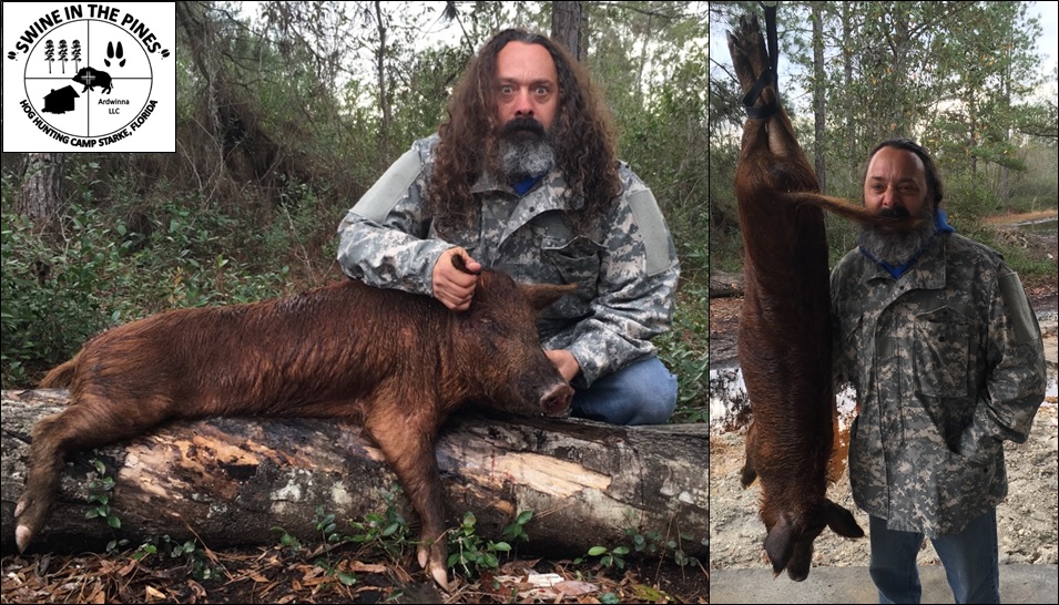 Frank with his Wild Boar at Swine In The Pines