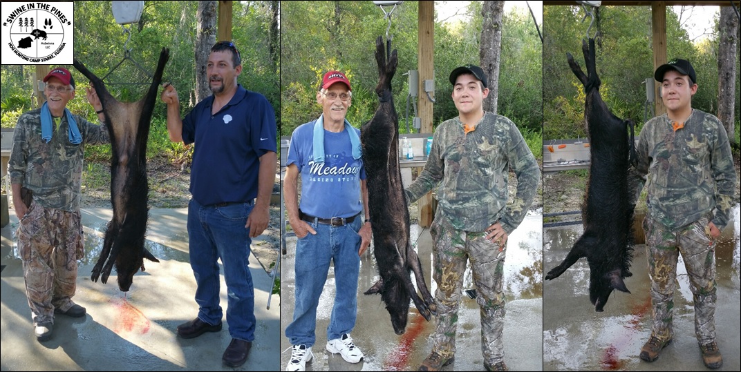 The Mazerolle Family after a Guided Hog Hunt at Swine In The Pines