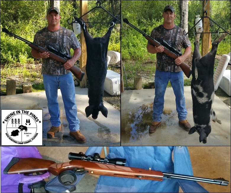 Robby took this Wild Pig at Swine In The Pines Hog Hunting Camp in Northeast Florida