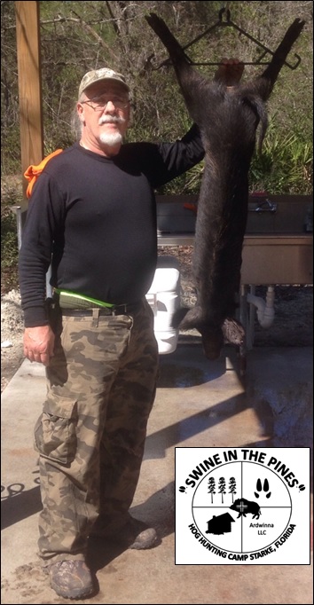 Robert Siders harvested this nice Wild Hog for the freezer at Swine In The Pines