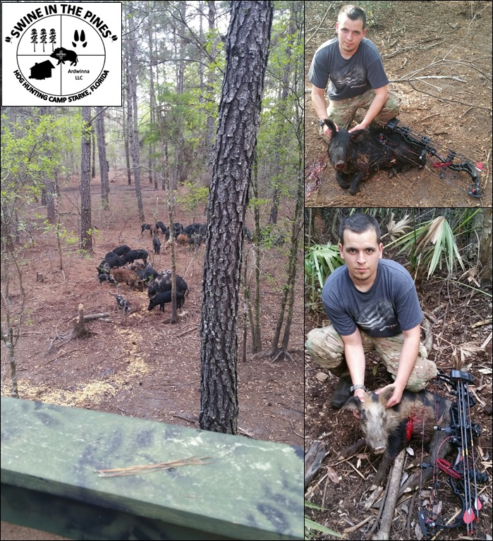 Timothy White took 2 Piney Woods Rooters at Swine In The Pines in Starke, Florida