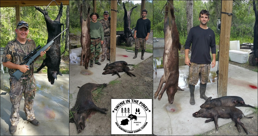 Tom, Joe, and Drew filling the freezer with Piney Woods Routers at Swine In The Pines